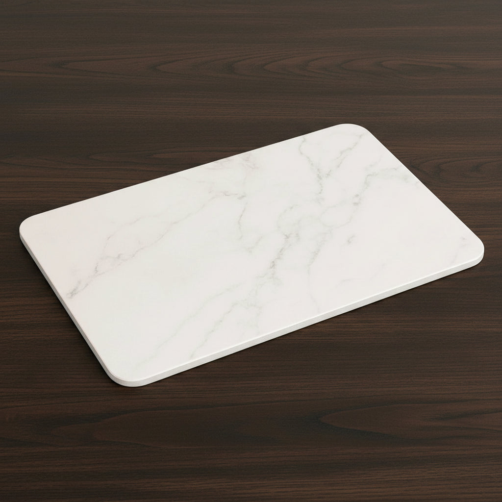 Alfombrilla de baño de piedra diatomea Calma Home, diseño minimalista