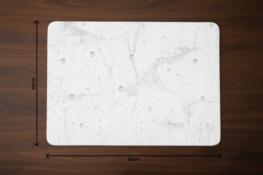 Alfombrilla de baño de piedra diatomea Calma Home, diseño minimalista