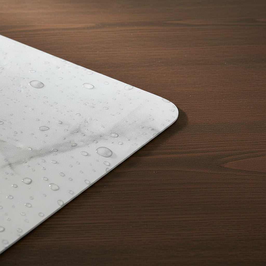 Alfombrilla de baño de piedra diatomea Calma Home, diseño minimalista